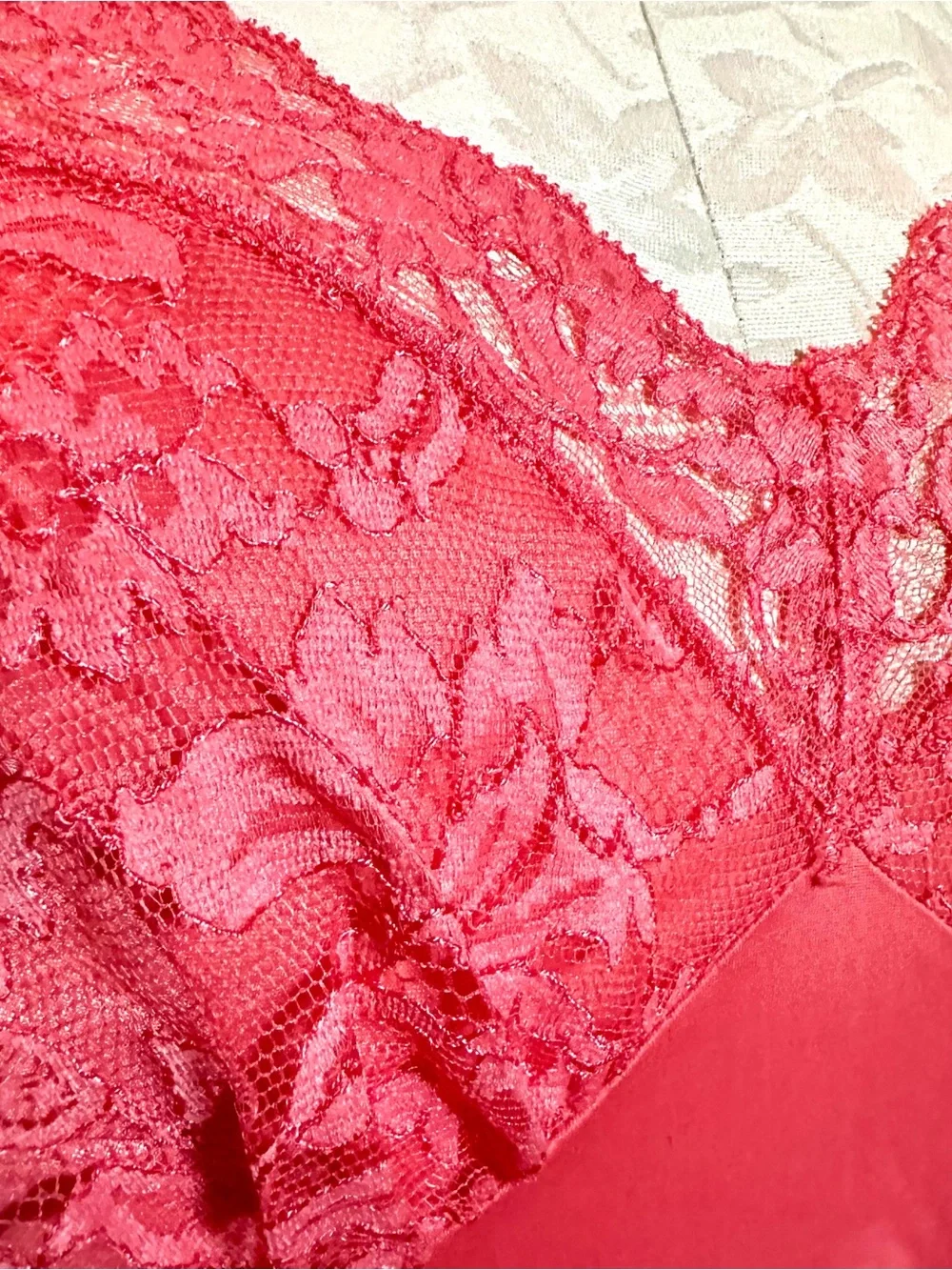 Vintage Lace-Trim Slip Dress